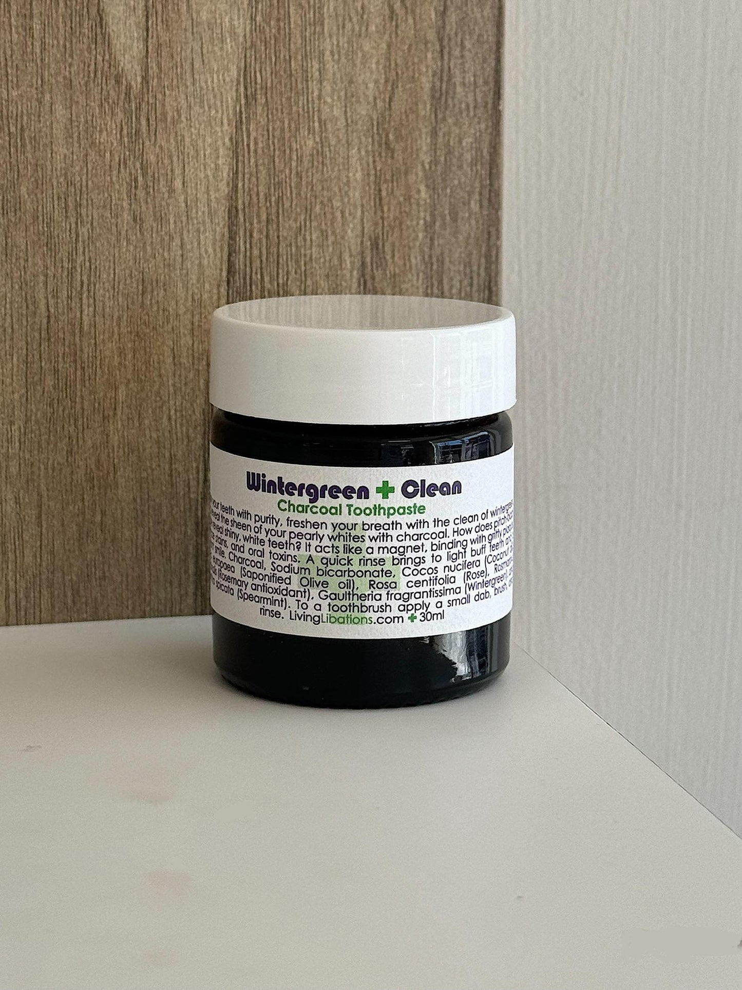 Dentifrice au charbon Wintergreen