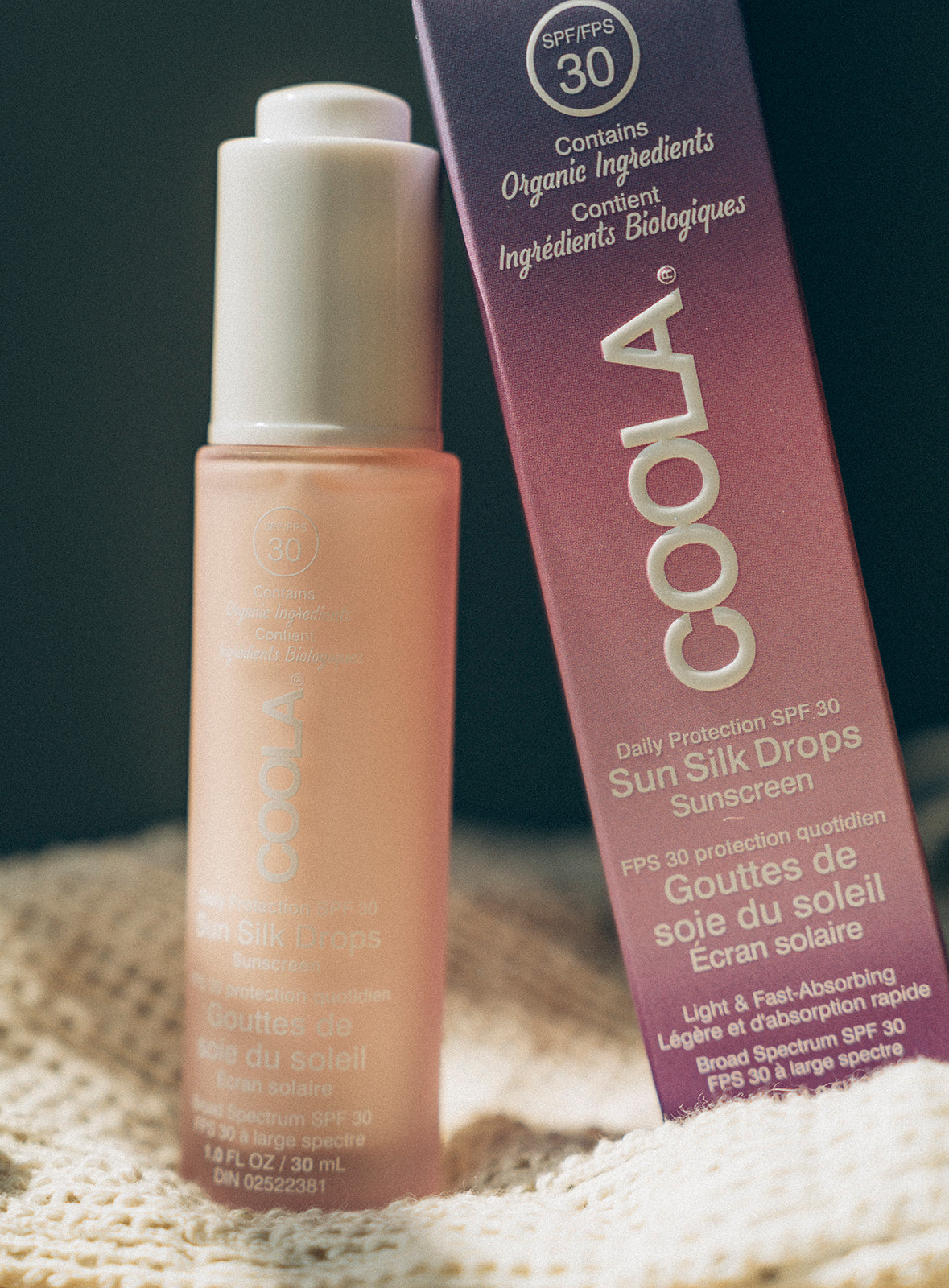 Gouttes de soie du soleil FPS 30